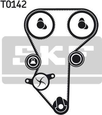 SKF VKMC 03213 водяной насос + комплект зубчатого ремня на PEUGEOT 306 Break (7E, N3, N5)