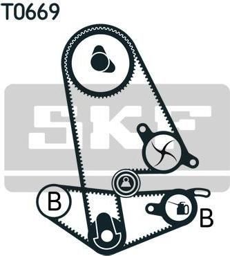 SKF VKMC 93600 водяной насос + комплект зубчатого ремня на HONDA ACCORD IV (CB)