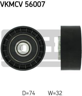 SKF VKMCV 56007 паразитный / ведущий ролик, поликлиновой ремень на SCANIA P,G,R,T - series