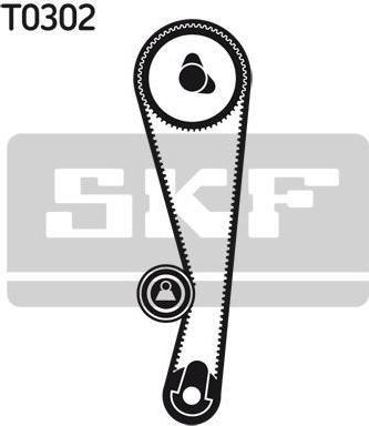 SKF VKMS 91006 комплект ремня грм на TOYOTA AVENSIS (_T22_)