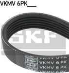 SKF VKMV6PK1250 Ремень поликлиновой OPEL Corsa C/Astra G/H /Meriva/Zafira 1.7DTI 16V 00-> (6PK1250)