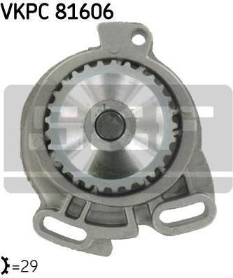 SKF VKPC 81606 водяной насос на AUDI 80 (8C, B4)