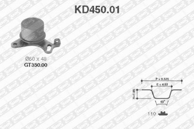 SNR KD450.01 комплект ремня грм на 3 (E21)