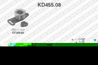 SNR KD455.08 комплект ремня грм на RENAULT 21 универсал (K48_)