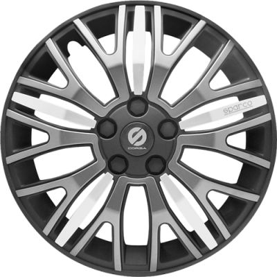 Колпаки на колёса Sparco, серия Xtraleggera, коплект 4 шт., чёрн./сер./серебро, разм. 13 (325мм),, 1/4
