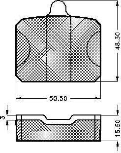 Spidan 32143 комплект тормозных колодок, дисковый тормоз на SKODA 105,120 (744)