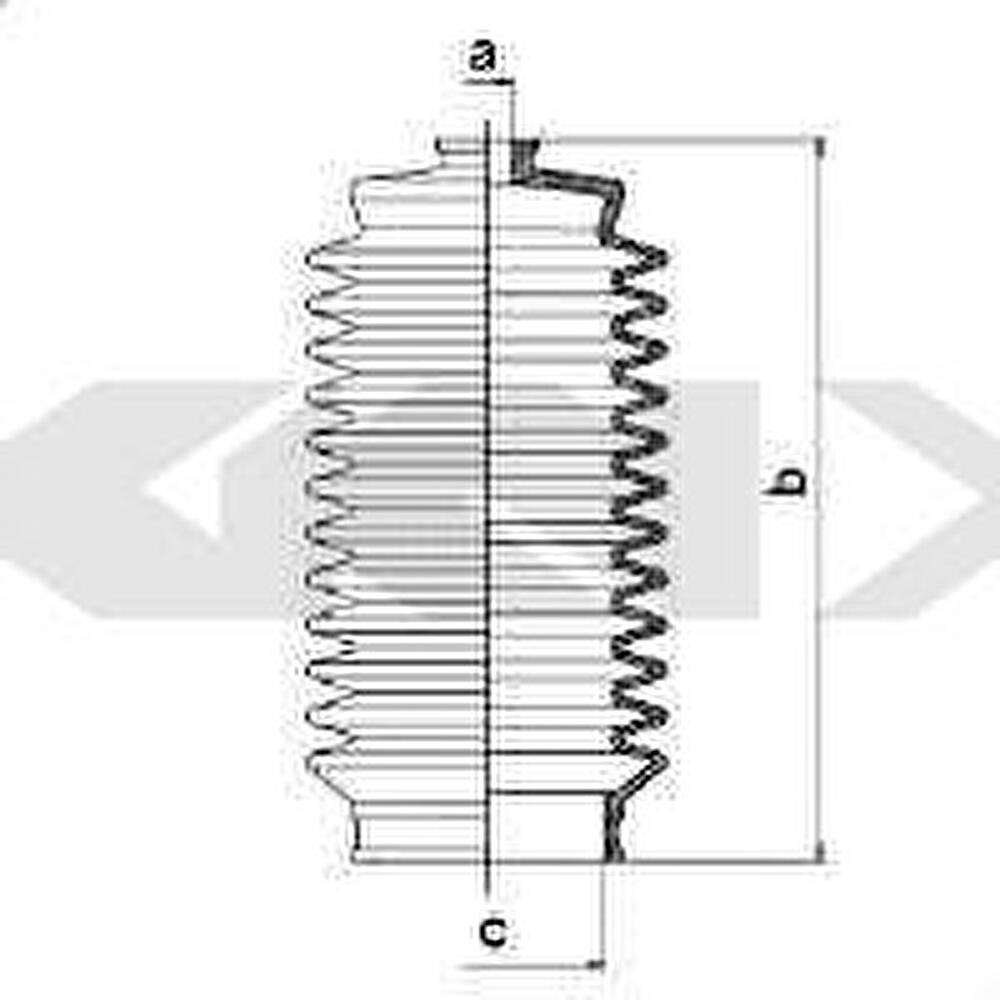 Spidan 83751 пыльник, рулевое управление на TOYOTA COROLLA Liftback (_E8_)