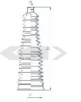 Spidan 84152 пыльник, рулевое управление на AUDI A4 Allroad (8KH, B8)