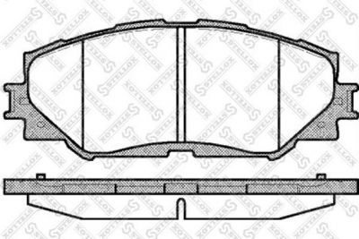 Stellox 001 089L-SX комплект тормозных колодок, дисковый тормоз на TOYOTA COROLLA седан (E15_)