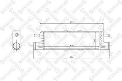 Stellox 10-40050-SX интеркулер на MERCEDES-BENZ S-CLASS (W140)