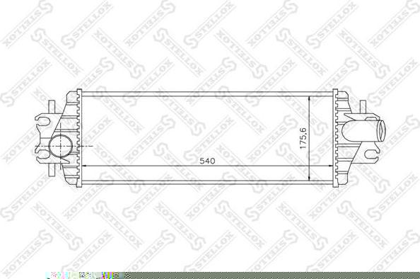 Stellox 10-40138-SX интеркулер на NISSAN PRIMASTAR автобус (X83)
