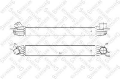 Stellox 10-40187-SX интеркулер на MINI MINI Roadster (R59)