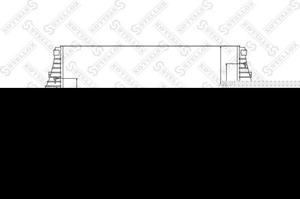 Stellox 10-40197-SX интеркулер на SAAB 9-3 (YS3F)