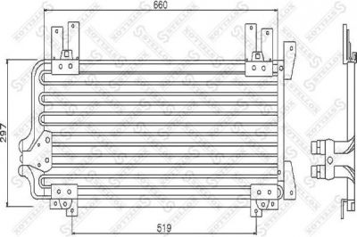 Stellox 10-45238-SX конденсатор, кондиционер на RENAULT 21 (B48_)