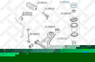 Stellox 12-73015-SX опора стойки амортизатора на CHEVROLET LACETTI (J200)