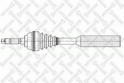 Stellox 158 1053-SX приводной вал на PEUGEOT 206 Наклонная задняя часть (2A/C)