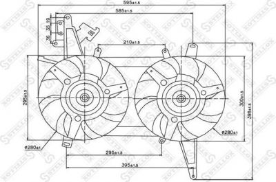 Stellox 29-99057-SX вентилятор, охлаждение двигателя на FIAT BRAVA (182)