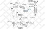 STELLOX 51-00295-SX наконечник рулевой левый! Hyundai Verna 05> (5100295SX)