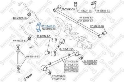 Stellox 56-53022-SX тяга / стойка, стабилизатор на KIA SORENTO I (JC)
