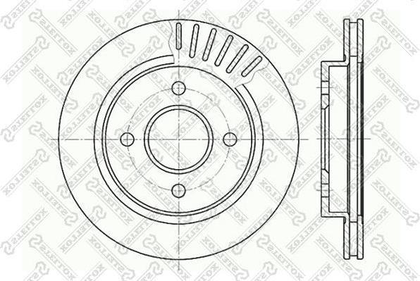 Stellox 6020-2535V-SX тормозной диск на FORD MONDEO I (GBP)