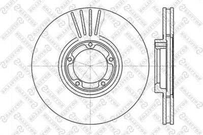 Stellox 6020-2547V-SX тормозной диск на FORD TRANSIT c бортовой платформой/ходовая часть (E_ _)