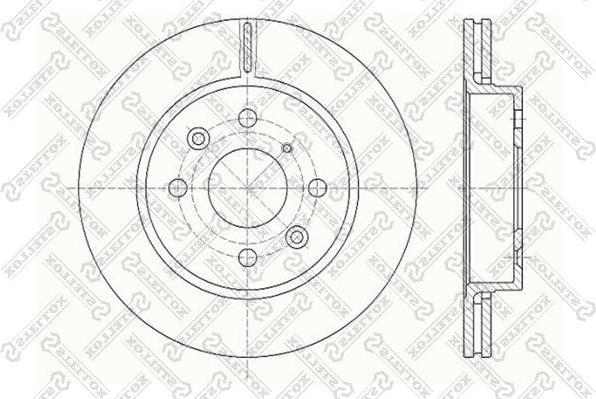 Stellox 6020-3501V-SX тормозной диск на KIA SEPHIA (FA)