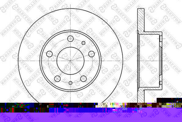 Stellox 6020-9944-SX тормозной диск на PEUGEOT BOXER автобус (230P)