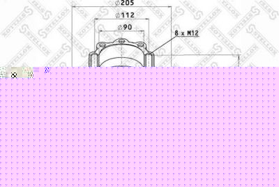 Stellox 85-00163-SX тормозной барабан на MERCEDES-BENZ LK/LN2