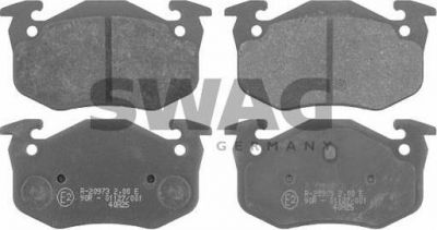 SWAG 60 91 6189 комплект тормозных колодок, дисковый тормоз на RENAULT CLIO I (B/C57_, 5/357_)
