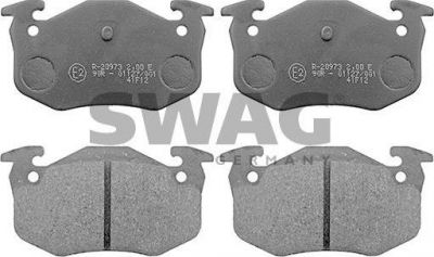 SWAG 62 11 6161 комплект тормозных колодок, дисковый тормоз на PEUGEOT 206 SW (2E/K)