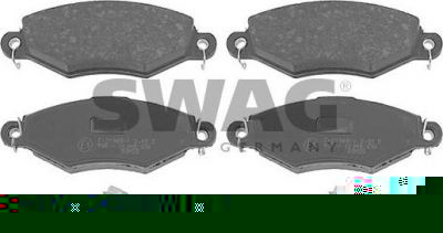 SWAG 62 91 6226 комплект тормозных колодок, дисковый тормоз на PEUGEOT 206 SW (2E/K)