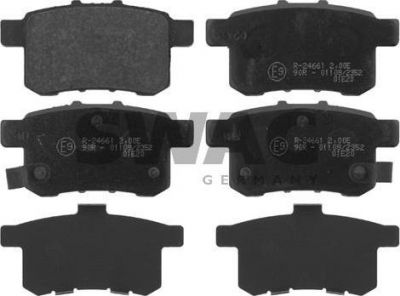 SWAG 85 91 6766 комплект тормозных колодок, дисковый тормоз на HONDA ACCORD VIII (CU)