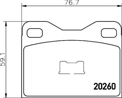 Textar 2026002 комплект тормозных колодок, дисковый тормоз на PEUGEOT 305 I Break (581D)