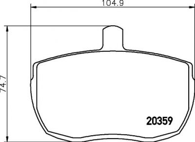 Textar 2035908 комплект тормозных колодок, дисковый тормоз на FORD TRANSIT c бортовой платформой/ходовая часть (V_ _)