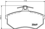 TEXTAR Колодки передние VW B3/B4/G2/G3 (2066921)