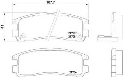 TEXTAR Колодки задние MITSUBISHI GALANT PAJERO SPACE (MB857336, 2170602)