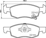 Textar 2214301 комплект тормозных колодок, дисковый тормоз на OPEL CORSA E Van