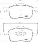 TEXTAR Колодки передние VOLVO S60/S80/V70 (8634921, 2307303)