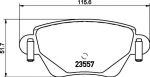 TEXTAR Колодки торм.зад. Ford Mondeo 00> (2355701)