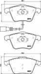 TEXTAR К-т колодки торм.диск.пер.Audi A3/VW Golf VI/Scirocco 1,4-2,0 07- (2391301)