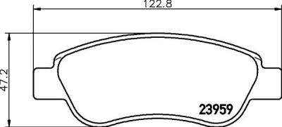 TEXTAR Колодки передние PEUGEOT 107/CITROEN C1 (2395901)