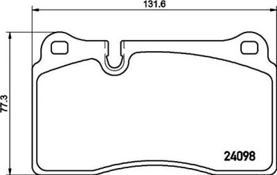 TEXTAR Колодки передние PORSCHE Cayenne/VW Touareg (7L6698151E, 2409801)