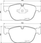 TEXTAR Колодки передние X5(70) X6(71) (34116779293, 2417001)