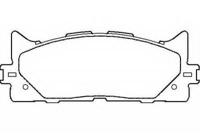 TEXTAR Колодки передние TOYOTA CAMRY 06-> (2435001, 2435001)