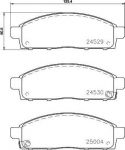 TEXTAR Колодки передние MITSUBISHI L200 06- (4605A198, 2452901)