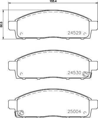 TEXTAR Колодки передние MITSUBISHI L200 06- (4605A198, 2452901)