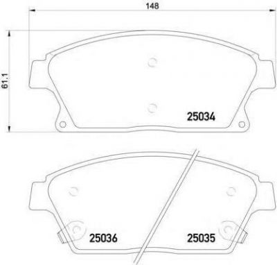 TEXTAR Колодки передние CHEVROLET Cruze 09- (R16) (2503401)