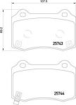 Textar 2574301 комплект тормозных колодок, дисковый тормоз на HYUNDAI GENESIS купе