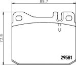 Textar 2958104 комплект тормозных колодок, дисковый тормоз на MERCEDES-BENZ UNIMOG