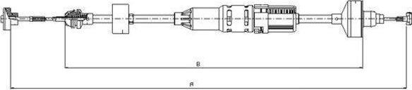 Textar 58001400 трос, управление сцеплением на VW GOLF III (1H1)